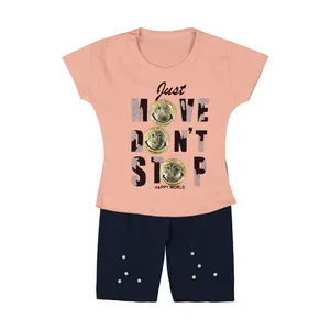 ست تی شرت و شلوارک نوزادی دخترانه کد 01