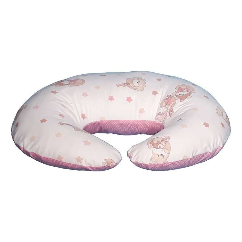 بالش شیردهی نی نی هلپ مدل خرس و ماه صورتی