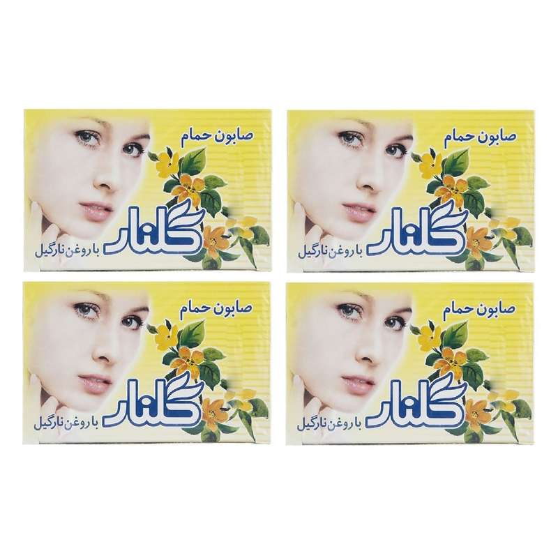 صابون شستشو گلنار مدل SOL57 وزن 130 گرم مجموعه 4 عددی صابون شستشو گلنار مدل SOL57 وزن 130 گرم مجموعه 4 عددی