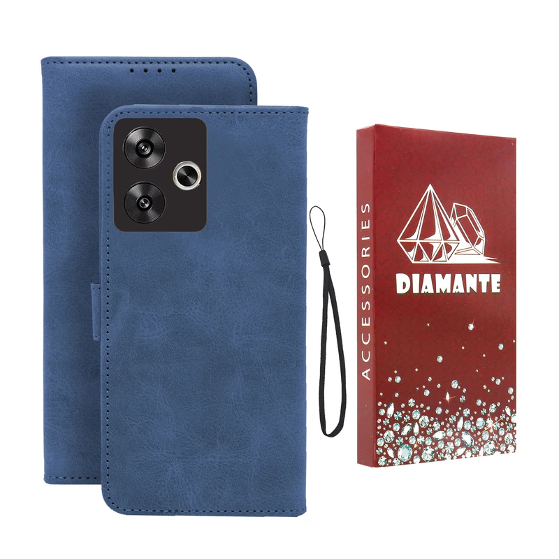 کیف کلاسوری دیامانته مدل Scusa Rd مناسب برای گوشی موبایل شیائومی Poco F6 به همراه بند آویز