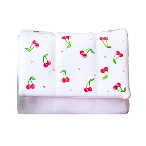 کیف رودوشی زنانه مدل نقاشی آلبالویی کد 185