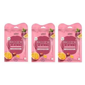 ماسک دبل شیت وارمی مدل پشن فروت مناسب انواع پوست حجم 45 میلی لیتر بسته بندی 3 عددی 