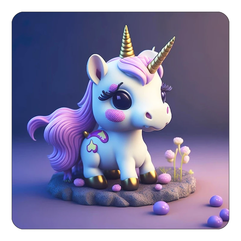 مگنت کاکتی طرح اسب تک شاخ و یونیکورن مدل mp33547