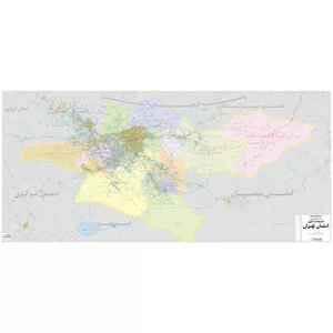  نقشه انتشارات گیتاشناسی نوین مدل استان تهران کد L1625