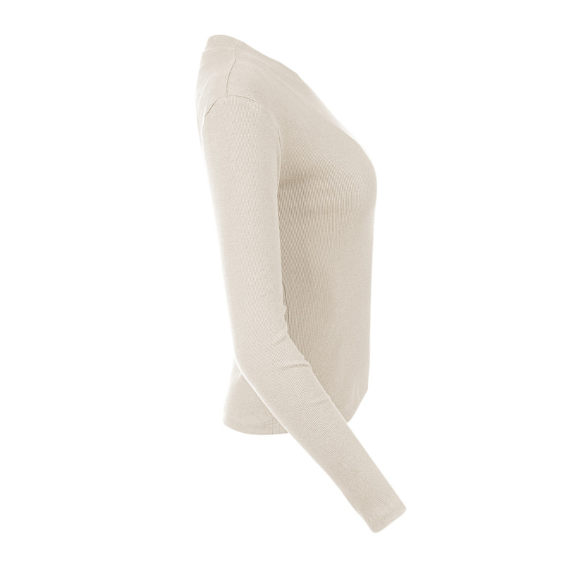 بلوز آستین بلند زنانه سرژه مدل 203513 رنگ کرم