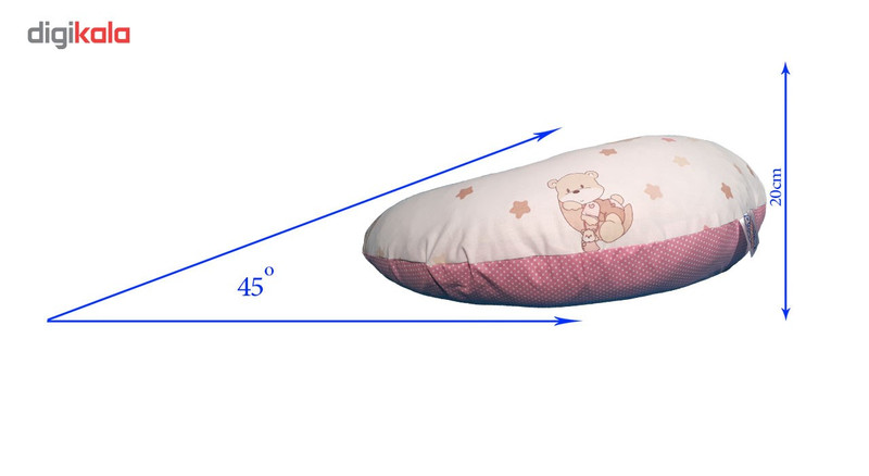 بالش شیردهی نی نی هلپ مدل خرس و ماه صورتی