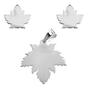 نیم ست نقره زنانه طرح برگ