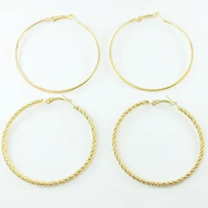  گوشواره زنانه مدل حلقه بزرگ مجموعه 2 عددی