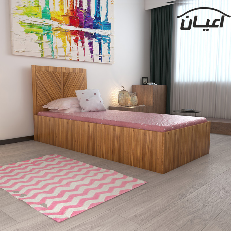 تخت خواب یکنفره اعیان مدل FH422 سایز 90x200 سانتی متر تخت خواب یکنفره اعیان مدل FH422 سایز 90x200 سانتی متر