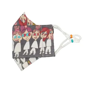 ماسک پارچه ای بچه گانه مدل مدرسه‌ای