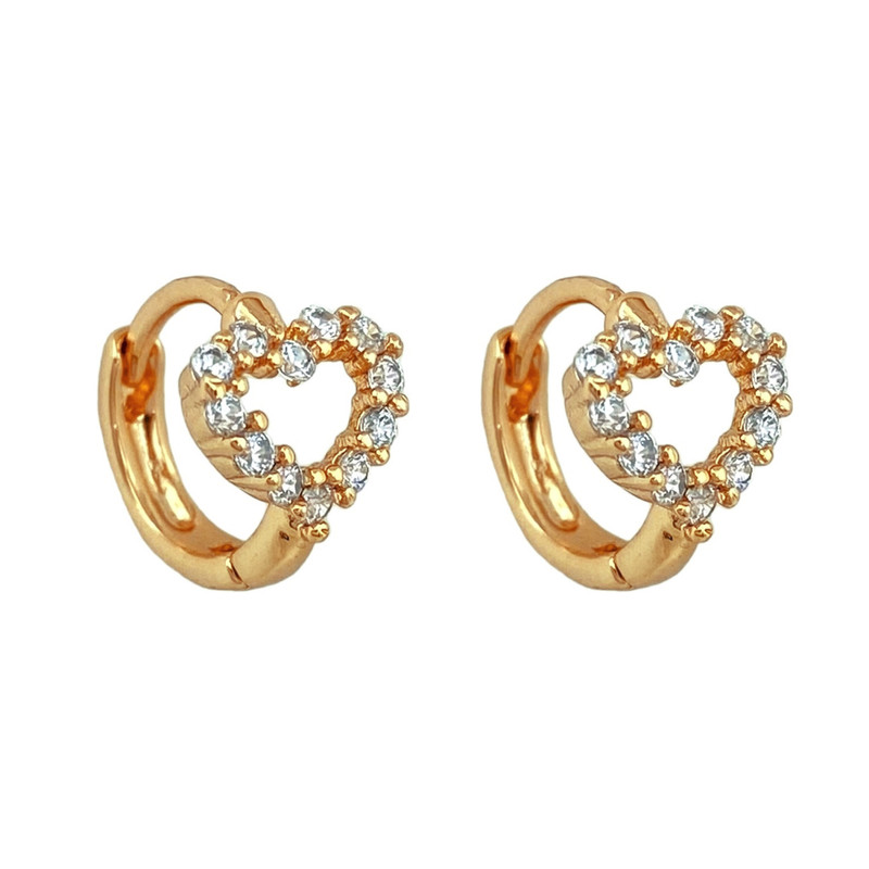 گوشواره زنانه ژوپینگ مدل قلب کد E4359