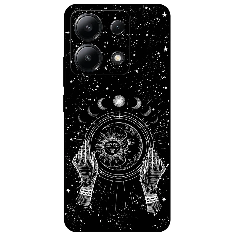 کاور مگافون طرح ماه و خورشید مدل 1892 مناسب برای گوشی موبایل شیائومی Redmi Note 13 4G