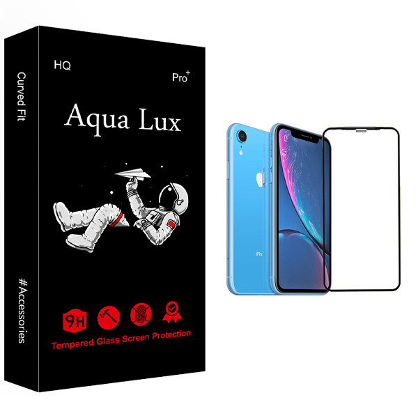 محافظ صفحه نمایش 5D آکوا لاکس مدل +Pro مناسب برای گوشی موبایل اپل iPhone XR