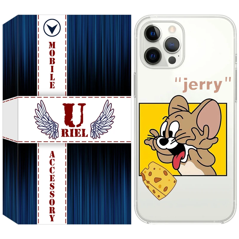 کاور یوریل مدل Clear کد 11 طرح جری مناسب برای گوشی موبایل اپل iPhone 12 Pro Max