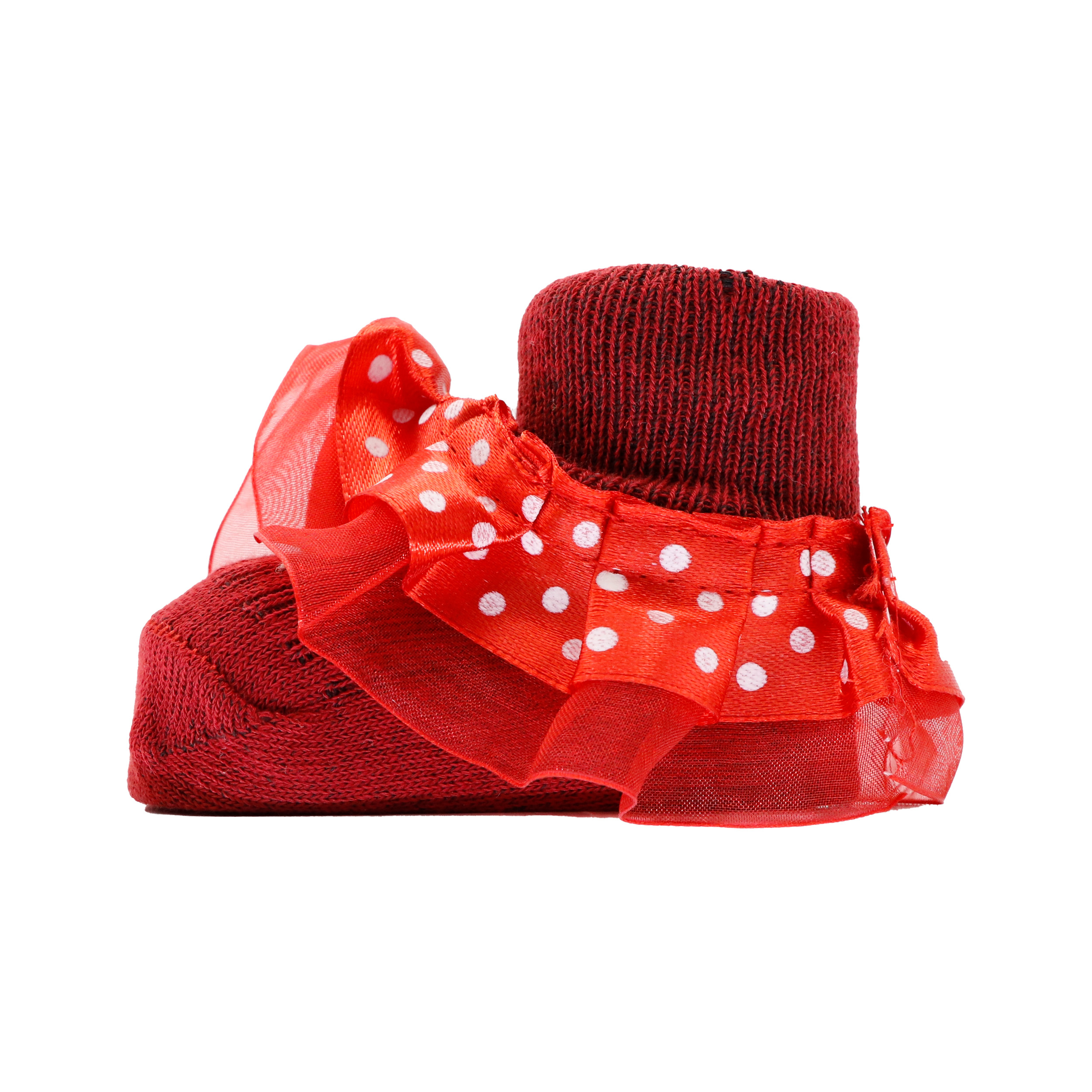 پاپوش نوزادی مدل TOR رنگ قرمز