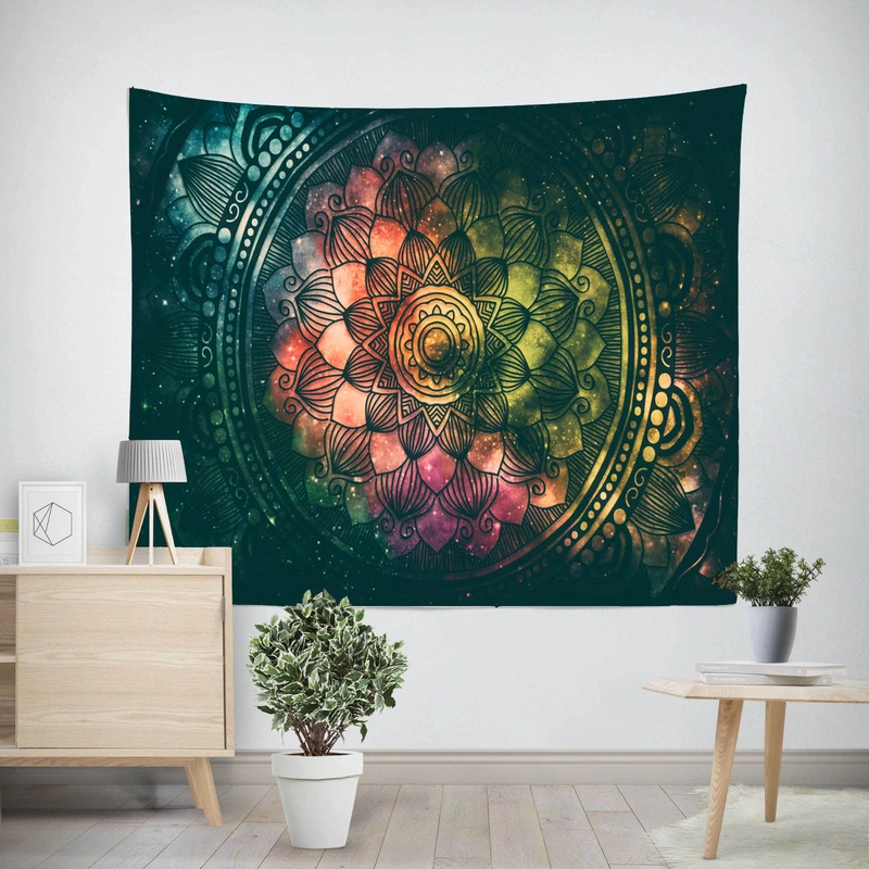 پوستر مدل پارچه ای پرینتینگ لند طرح تپستری Mandala کد M23