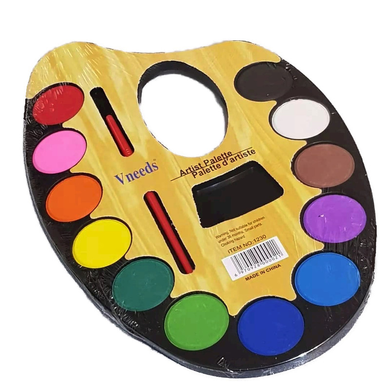 آبرنگ 12 رنگ وینیدز مدل 1230