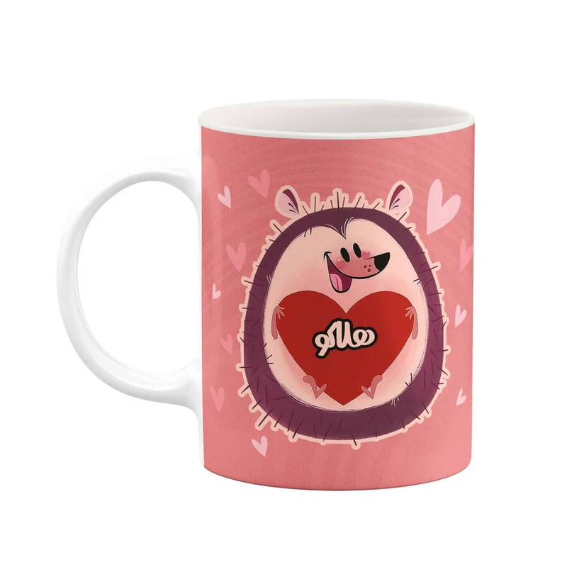 ماگ کاکتی طرح اسم هلاکو مدل قلب کد mgn17423