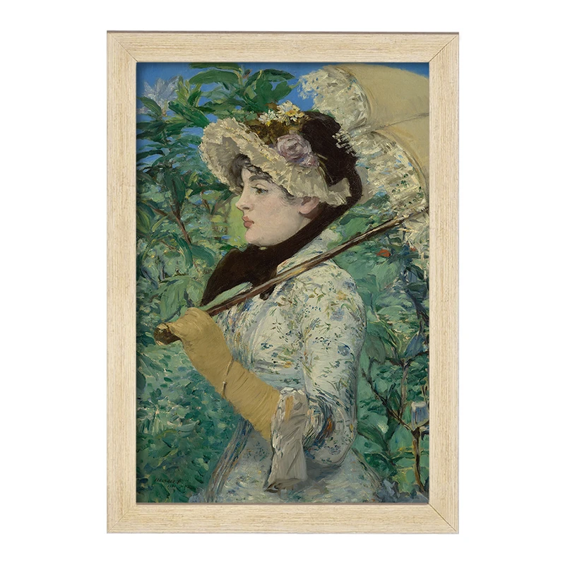 تابلو خندالو مدل نقاشی بهار اثر ادوار مانه کد F12417