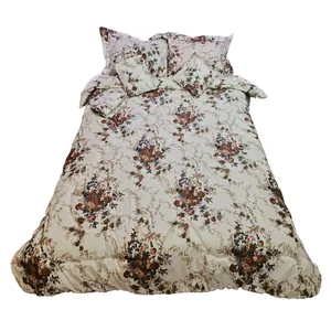 سرویس خواب طرح گل کد 202 دو نفره 6 تکه