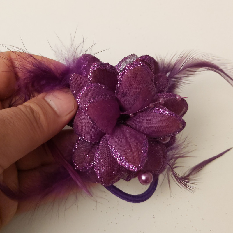 گل سینه زنانه مدل بنفشه کد 111