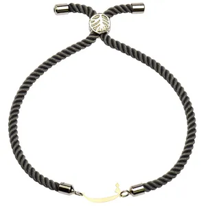 دستبند طلا 18 عیار زنانه الن نار طرح حرف ف مدل N1886