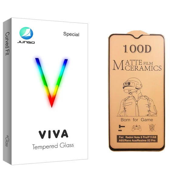 محافظ صفحه نمایش سرامیکی جانبو مدل Viva Glass مناسب برای گوشی موبایل شیائومی Redmi Note 8 Pro
