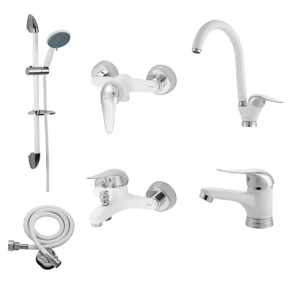 ست شیرآلات فاخته مدل زحل پلاس SK مجموعه 6 عددی