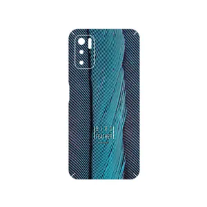 MAHOOT Turquoise feathers Cover Sticker for Xiaomi Poco M3 Pro 5G