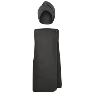 حوله استخری مدل افرا سایز 135*80 سانتی متر به همراه کلاه هندی