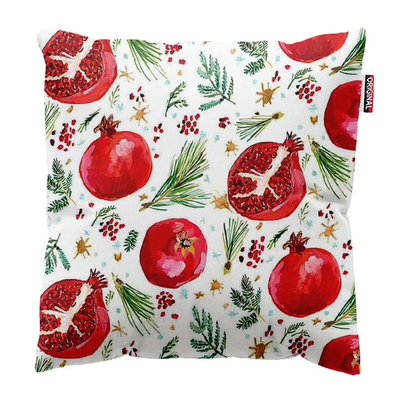  کوسن پاد آفرین طرح یلدا و انار کد 1954 سایز 30*30 سانتی متر