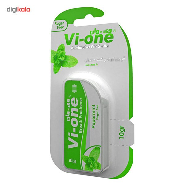 قرص خوشبو کننده دهان وی وان مدل Pepermint وزن 10 گرم