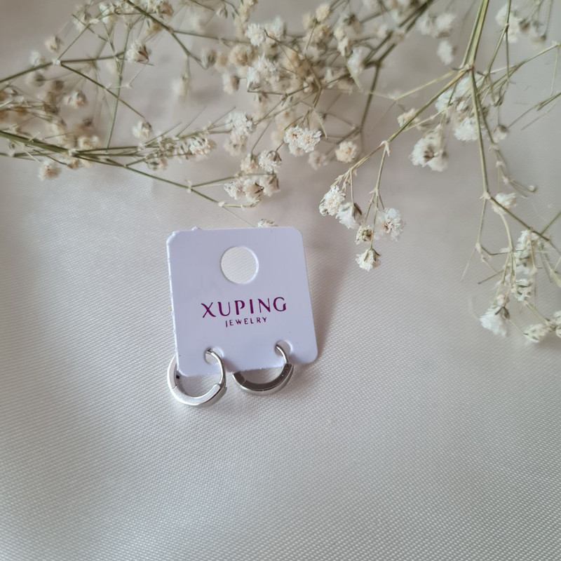 گوشواره زنانه ژوپینگ مدل حلقه ای ساده کد N05