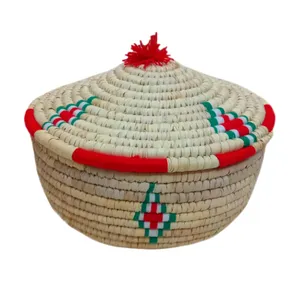 سبد حصیری مدل جابرنجی آجری
