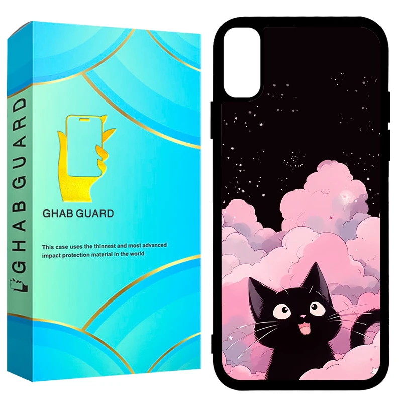  کاور قاب گارد طرح گربه مدل GCHPX مناسب برای گوشی موبایل اپل iPhone X / XS