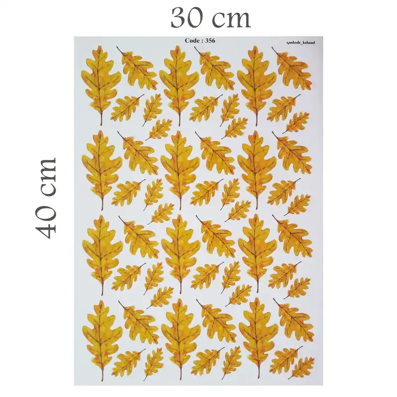 برچسب مدل برگ پاییزی کد 1