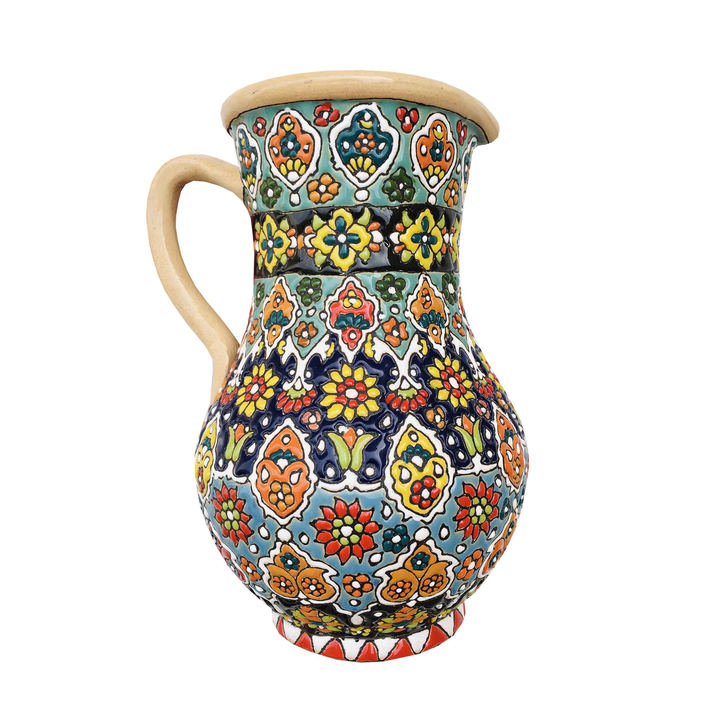 پارچ میناکاری سفالی مدل 1403