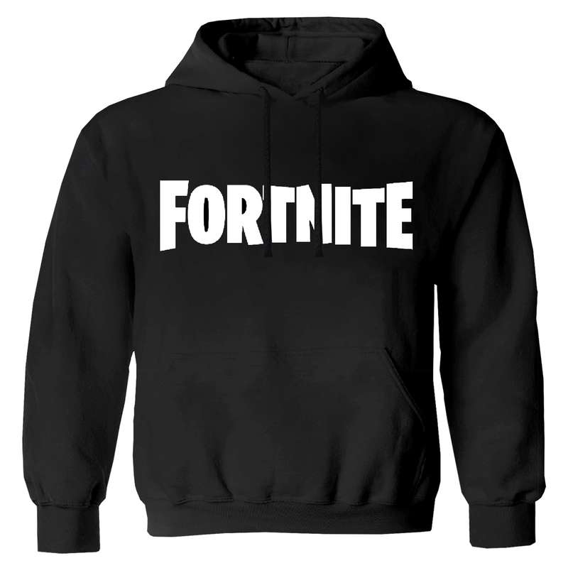 هودی پسرانه مدل فورت نایت W86 رنگ مشکی