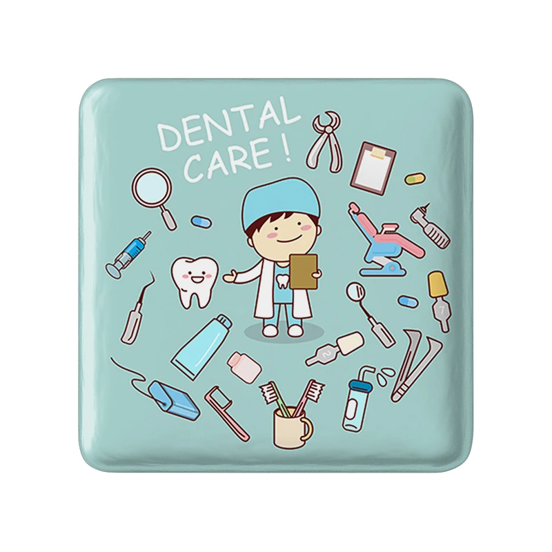 پیکسل خندالو طرح دندان و دندان پزشکی کودکانه مدل مربعی کد 36691