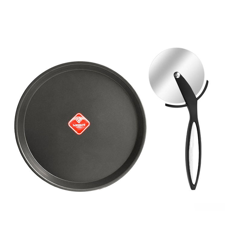 ظرف پخت پیتزا سام ست مدل 21 همراه با پیتزابر
