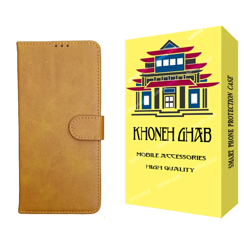 کیف کلاسوری خونه قاب مدل چرمی مناسب برای گوشی موبایل شیائومی Redmi 15C