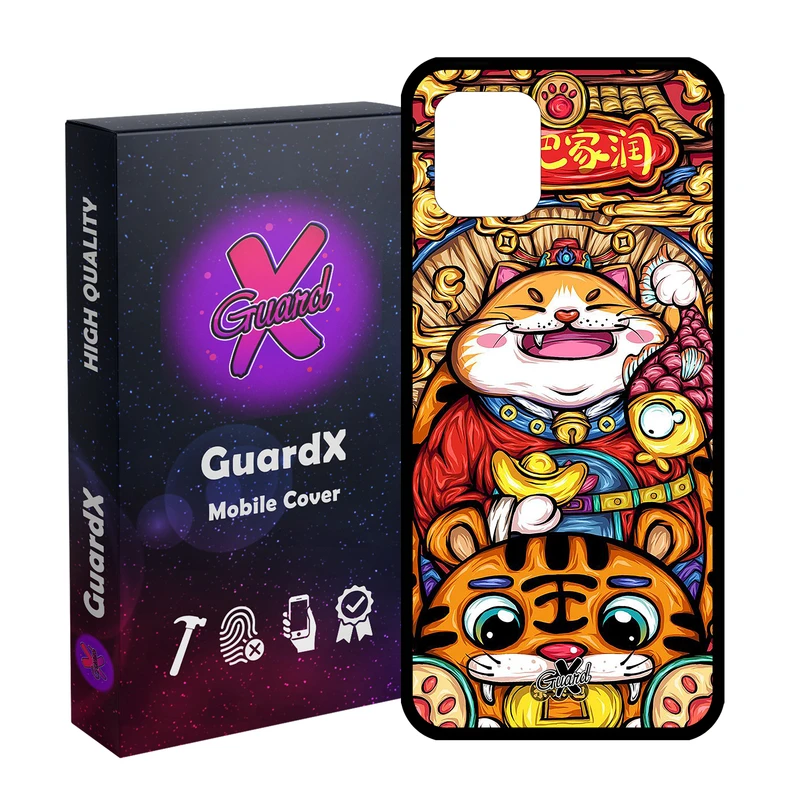 کاور گارد ایکس طرح گربه مدل Glass10440 مناسب برای گوشی موبایل سامسونگ Galaxy Note 10 Lite / A81