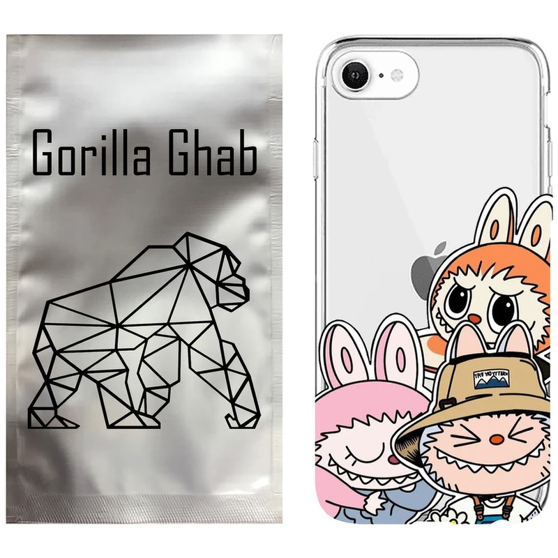 کاور گوریلا قاب مدل CLG کد 145 طرح لبوبو مناسب برای گوشی موبایل اپل iPhone 7 / 8 / SE 2022