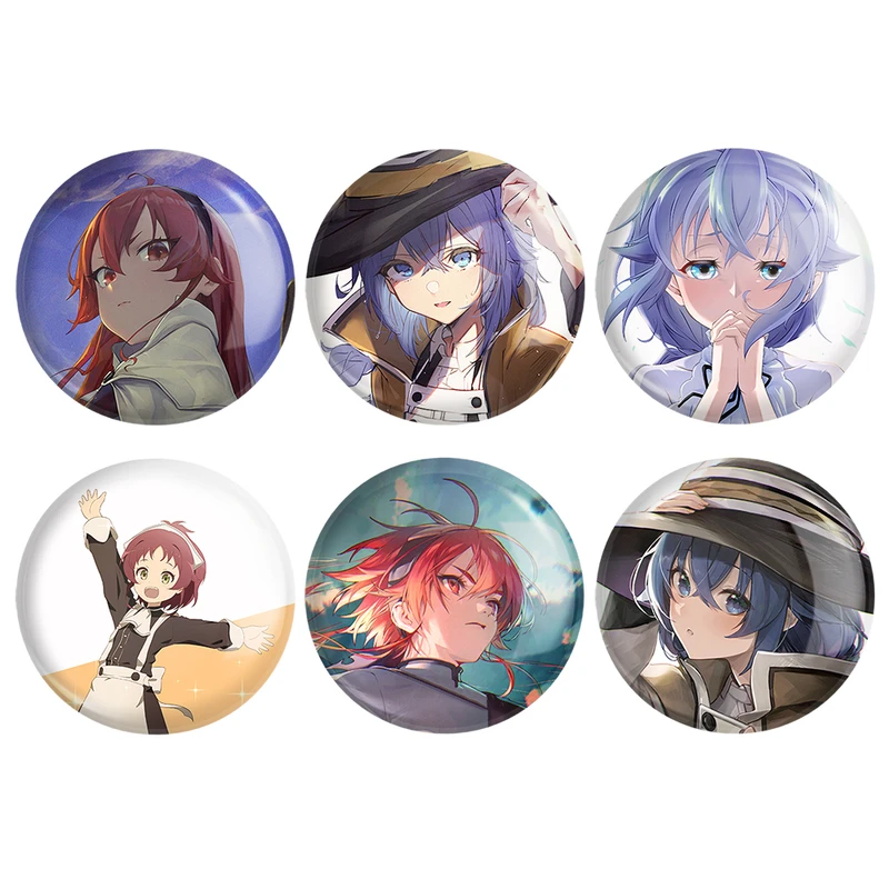 مگنت خندالو طرح انیمه موشوکو تنسی Mushoku Tensei کد 1511A مجموعه 6 عددی