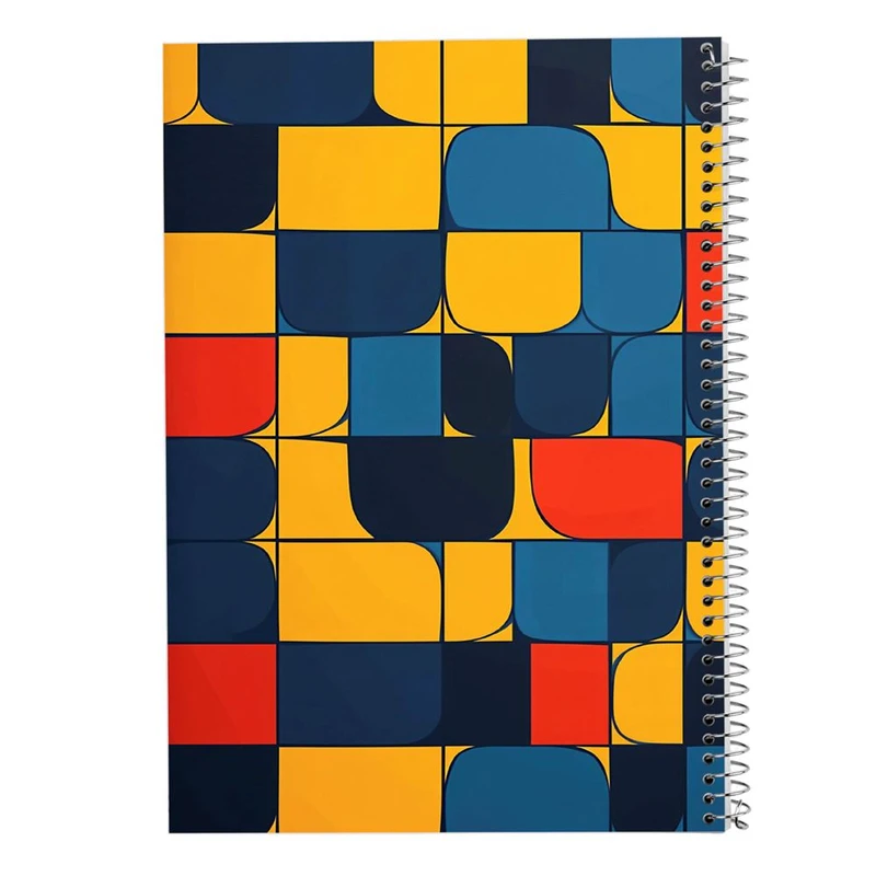 دفتر ژورنال نویسی 50 برگ مدوپد مدل نقطه ای طرح اشکال فانتزی کد DF16041