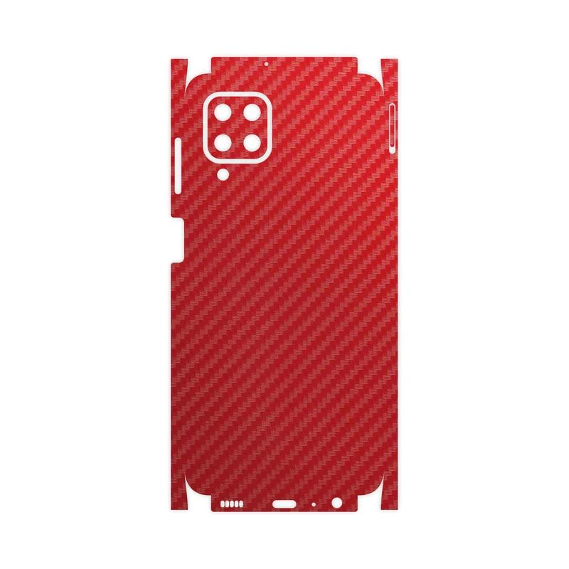 برچسب پوششی ماهوت مدل Red-Fiber-FullSkin مناسب برای گوشی موبایل سامسونگ Galaxy F22
