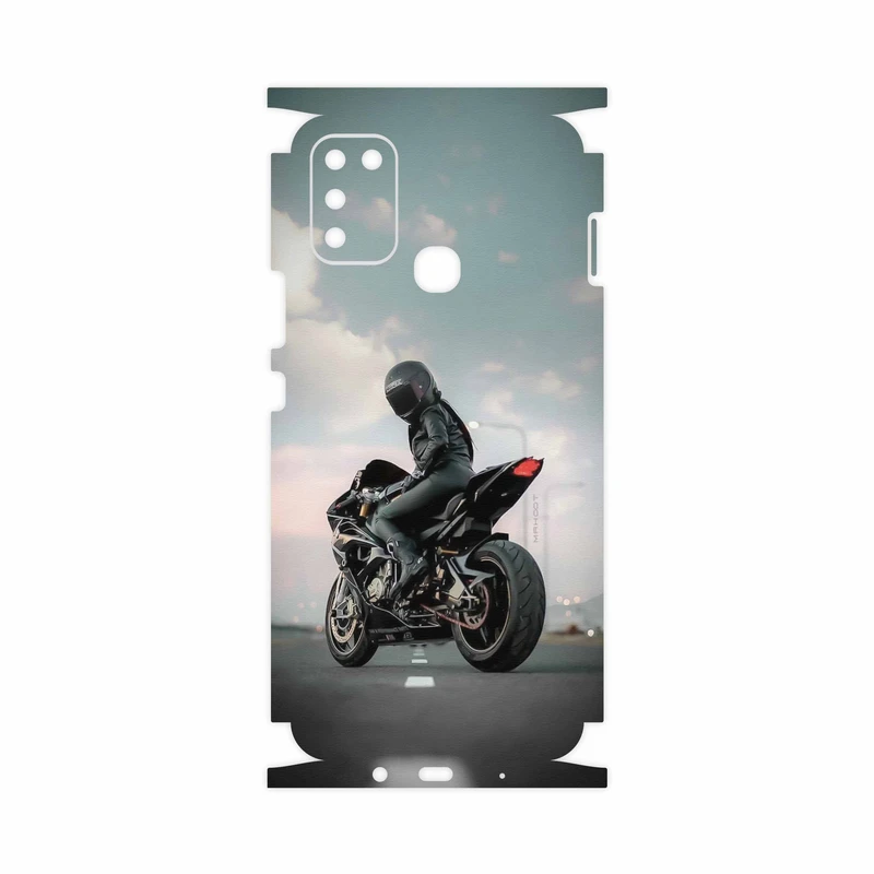 برچسب پوششی ماهوت مدل Motorcycling-FullSkin مناسب برای گوشی موبایل اینفینیکس Hot 10 Play