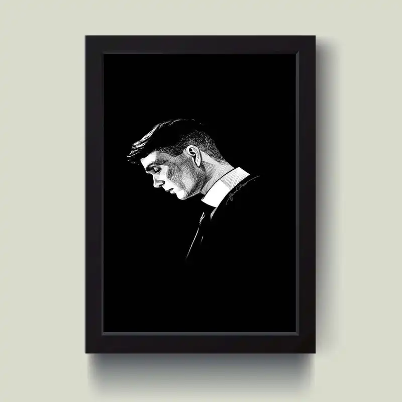 تابلو مدل مینیمال Tommy Shelby کد m50302