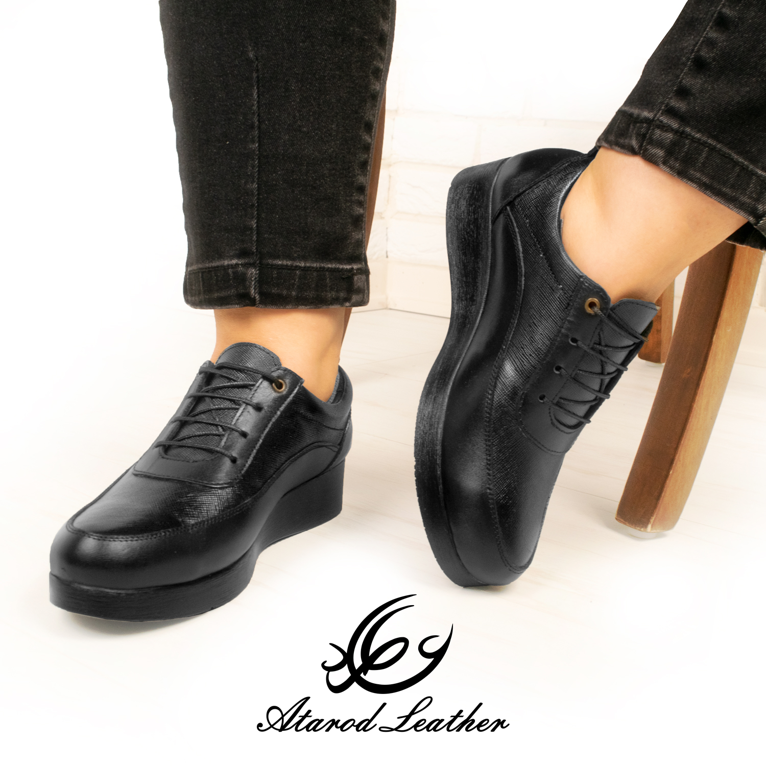 کفش طبی زنانه چرم عطارد مدل چرم طبیعی کد SH70 -  - 12
