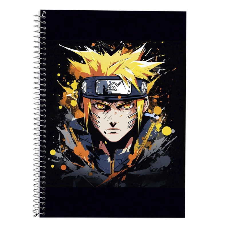 دفتر زبان 50 برگ مدوپد مدل سه خط طرح Naroto کد DF11198